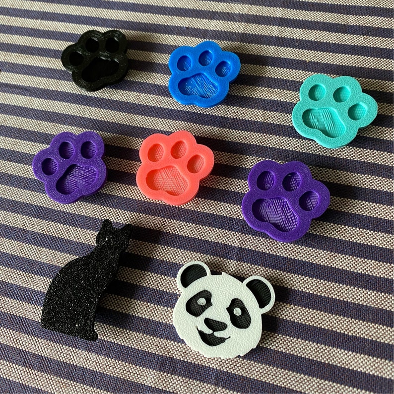 6x Cat Paw / Dog Paw Bike Decorations, furry bicycle accessories, animal parade gift, gift for veterinarians, dog or cat cyclist gift image 6