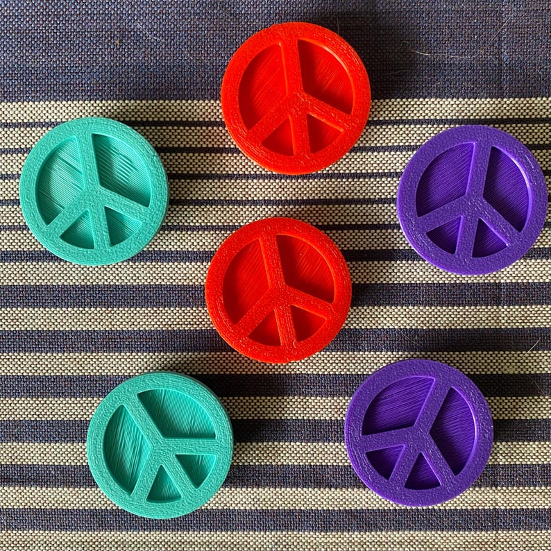 6x Peace symbol Bike Spoke Decorations hipster bike, hippie bike gift, cyclist gift, bike peace sign, bike protest signs, hippy bike gifts image 5