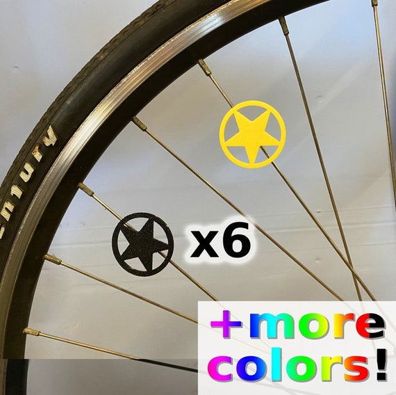6x Sheriff Star Bike Spoke Decorations Cowboy Bicycle Accessories Birthday Gift for Child Cyclist Western Wear Bike Parts Etsy