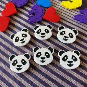 6x Panda Bike Spoke Decorations, Panda bicycle decorations, cute bike accessories, panda themed bike parts image 4