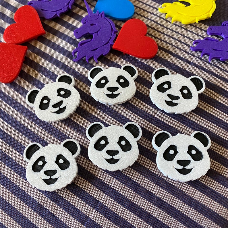 6x Panda Bike Spoke Decorations, Panda bicycle decorations, cute bike accessories, panda themed bike parts image 4