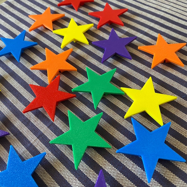 6x Star Bike Spoke Decorations, gift for cyclist, july 4th bike parade, patriotic bicycle, American ebike accessories image 3
