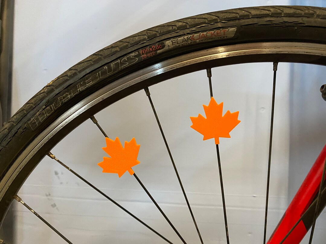Fall Autumn Leaf Bike Spoke Decorations x6 Etsy