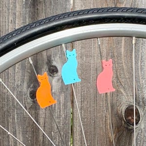 6x Cat Bike Spoke Decorations - fietskatdecoratie - kattenfietsdecoratie, voor fietsfeest of fietsparade en harige fans afbeelding 9