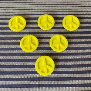 6x Peace symbol Bike Spoke Decorations hipster bike, hippie bike gift, cyclist gift, bike peace sign, bike protest signs, hippy bike gifts image 3