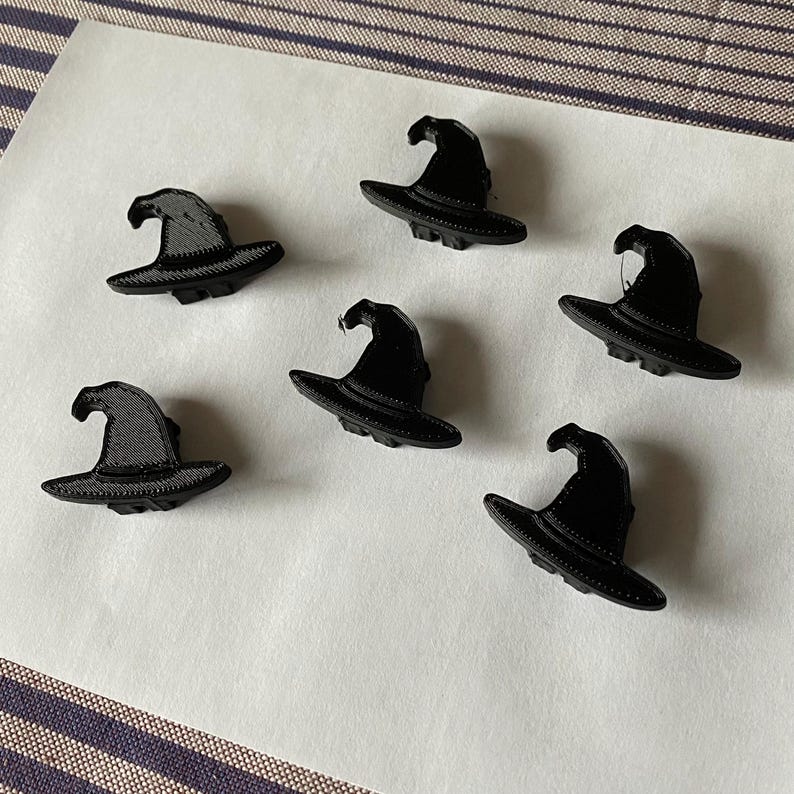 6x Witch Hat Bike Spoke Decorations - spooky bicycle gift, wizard hat bike decoration, wicked witch hat bicycle accessories image 5