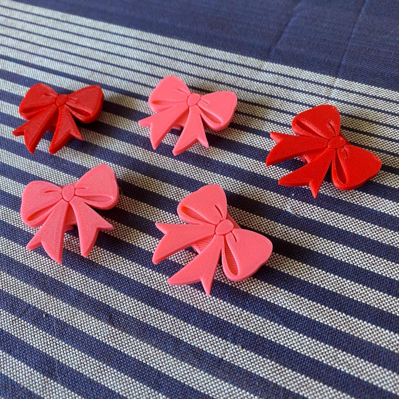 6x Ribbon Bow Bike Spoke Decorations, girly bicycle decorations, cute bike ribbon accessories, ribbon and bow themed bike parts for cyclist image 6