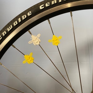 6x Bee Bike Spoke Decorations, bee bicycle decorations, bee bike accessories, bee themed bike parts image 7