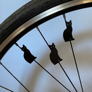 6x Cat Bike Spoke Decorations - fietskatdecoratie - kattenfietsdecoratie, voor fietsfeest of fietsparade en harige fans afbeelding 7