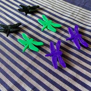 6x Dragonfly Bike Spoke Decorations, goblincore bicycle decorations, cute bike accessories, insect themed bike parts image 4