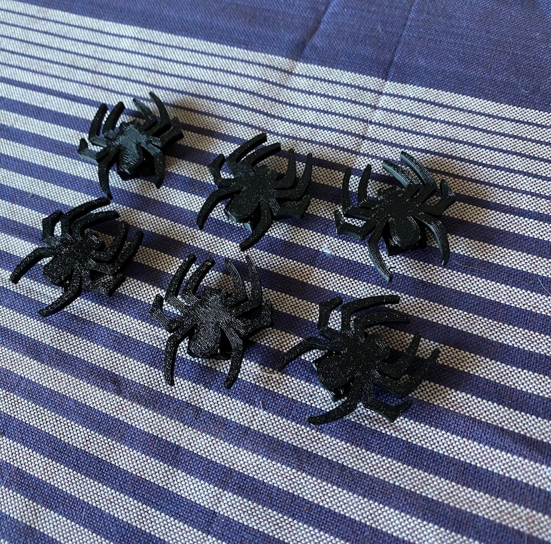 spider themed bike decorations for a bicycle wheel - black