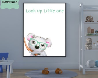 baby animals print, animals with glasses, Zebra with glasses, nursery room digital download prints, animal digital download print
