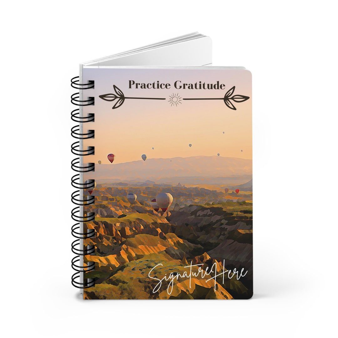 Practice Gratitude Spiral Bound Journal Notebook Bible Etsy
