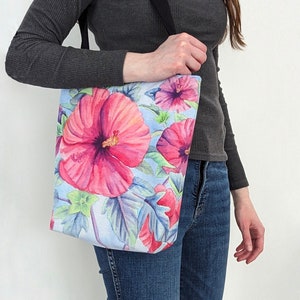 Summer Tote Bag - Tropical Hibiscus