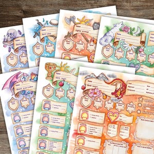 Dnd Character Sheets for all Classes - Dnd 5e and 5.5e- Printable Fillable Forms