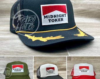 Midnight Toker Patch on Meshback Trucker Hat