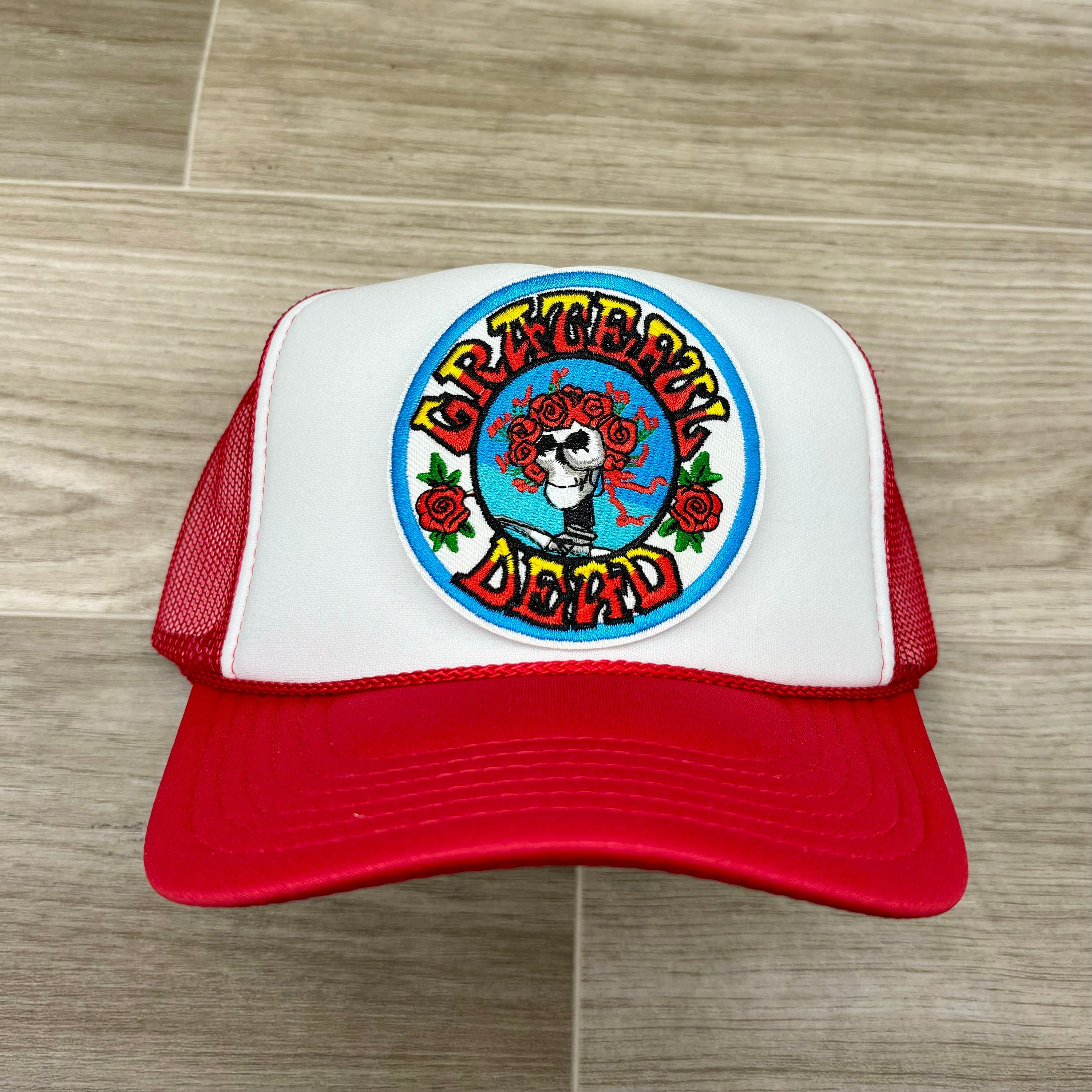 帽子 TENDER PERSON BACHET HAT FLOWER Grateful Dead Skeleton W/flower Crown on 2-tone Meshback