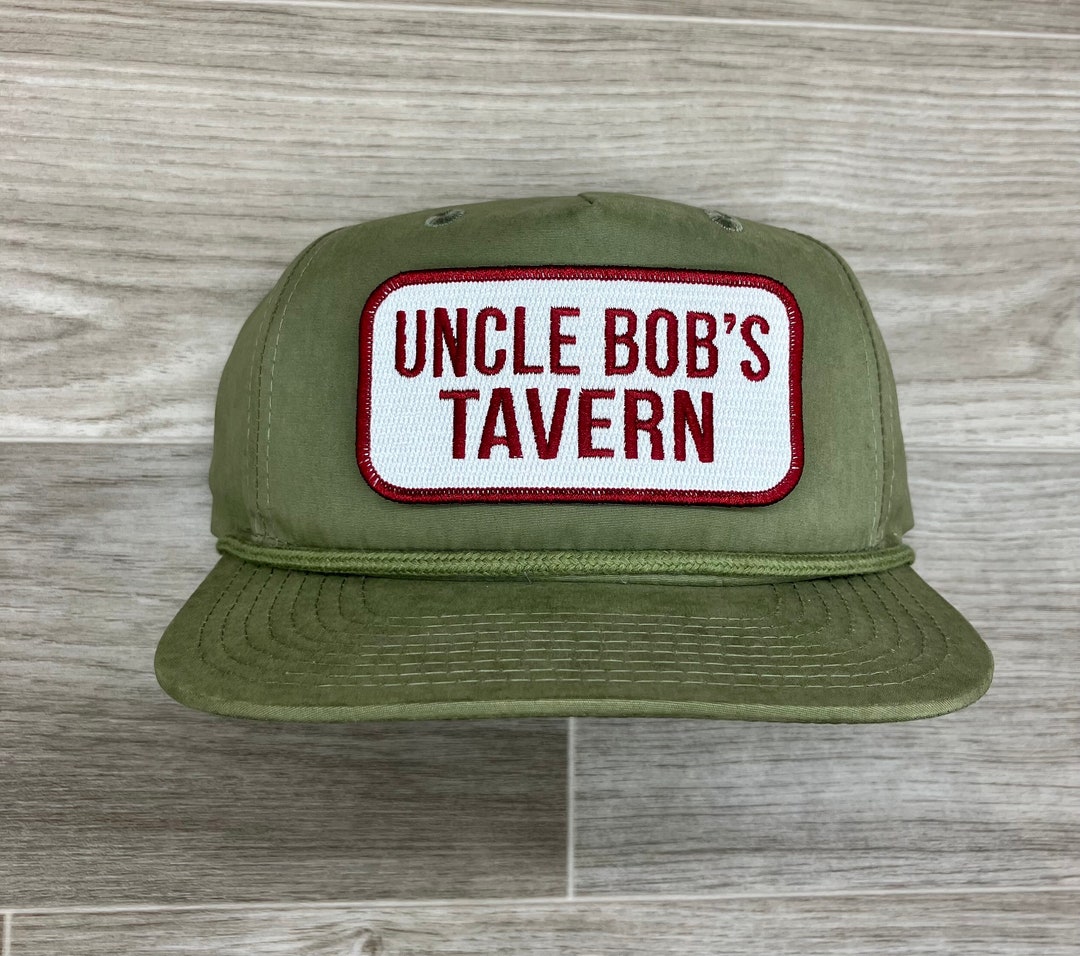 Uncle Bob’s Tavern Patch on Solid Olive Retro Rope Hat - Etsy