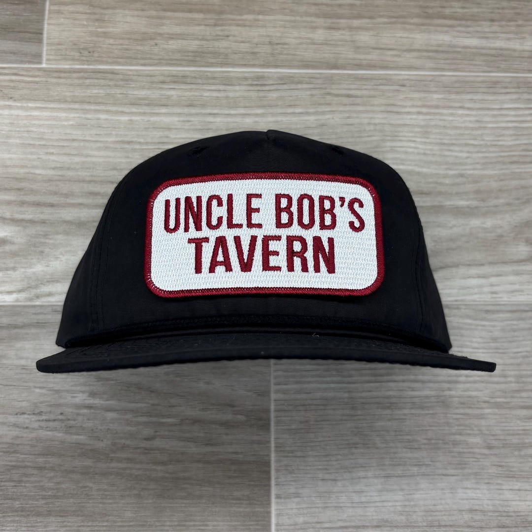 Uncle Bob’s Tavern Patch on Black Retro Rope Hat - Etsy