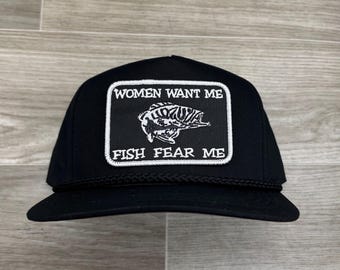 Women Want Me / Fish Fear Me on Black Classic Rope Hat