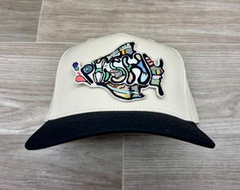 Vintage Phish on 2-Tone Natural/Black Retro Hat