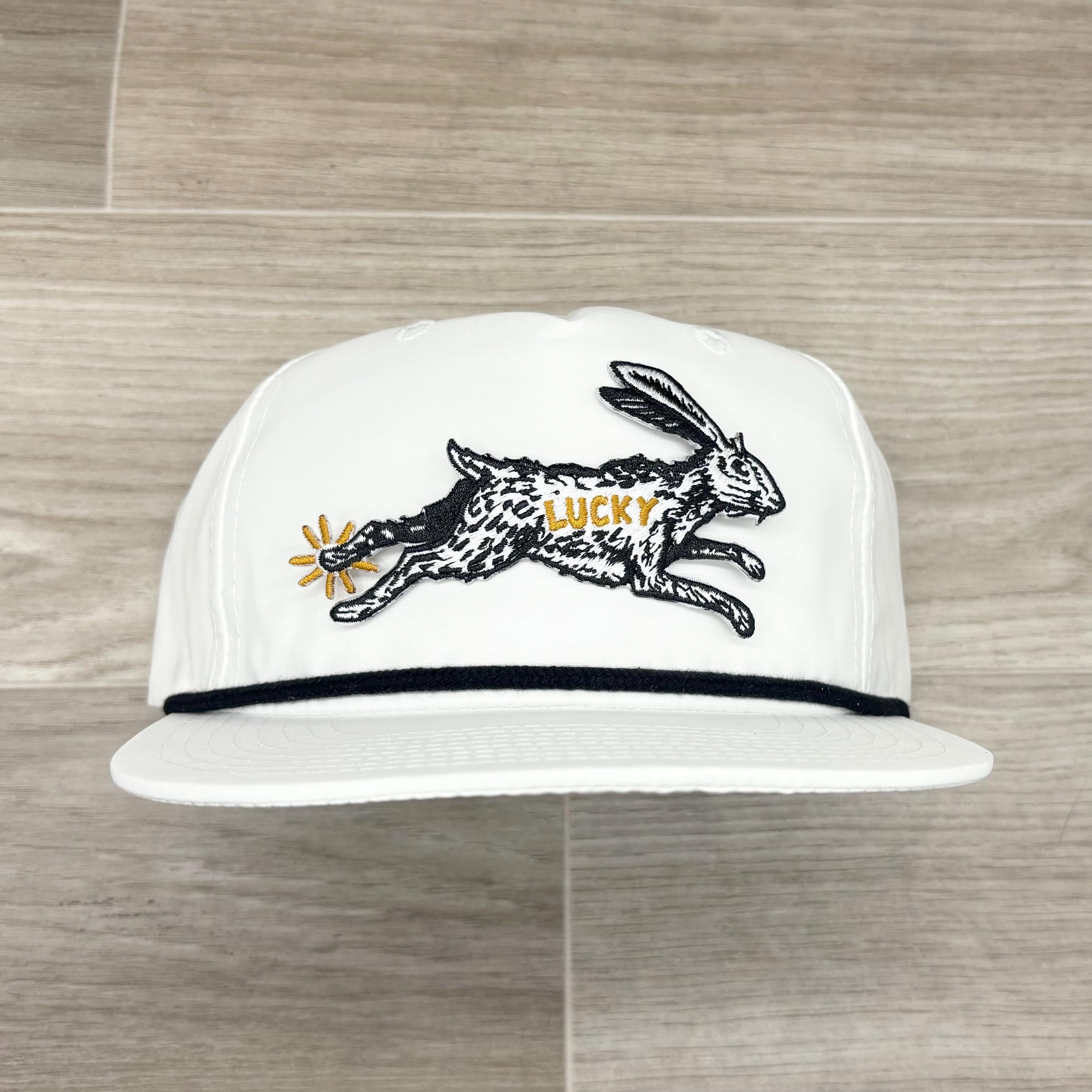 Retro Vintage Style Naturally Lucky Rabbit Trucker Hat Cap everyone knows Cute Summer is coming, it main image 2