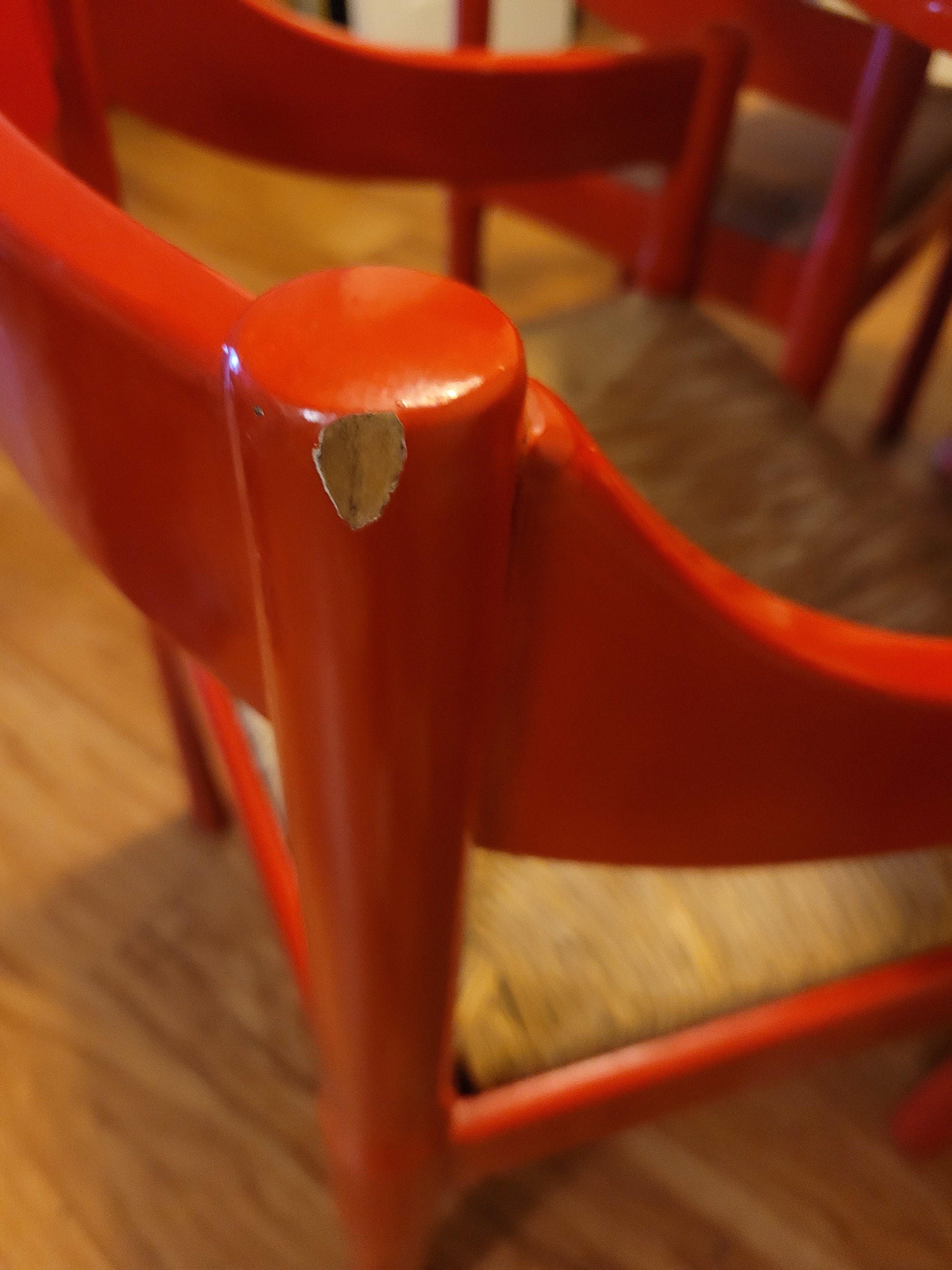 Vintage Midcentury Dining Table Set With Four Carimate Chairs by Vico