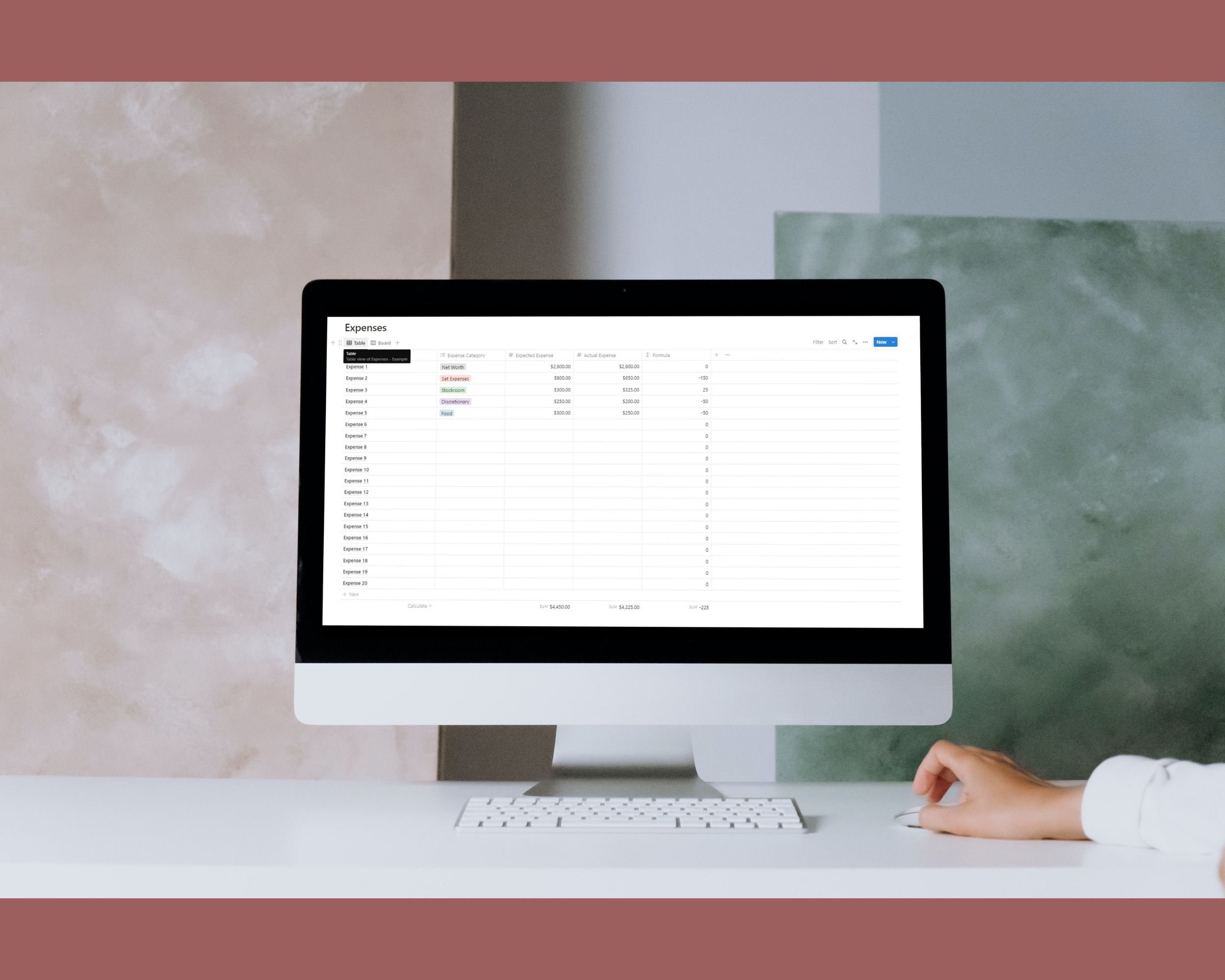 Monthly Budget Notion Template iPad Tablet Notion Template PC MAC ...