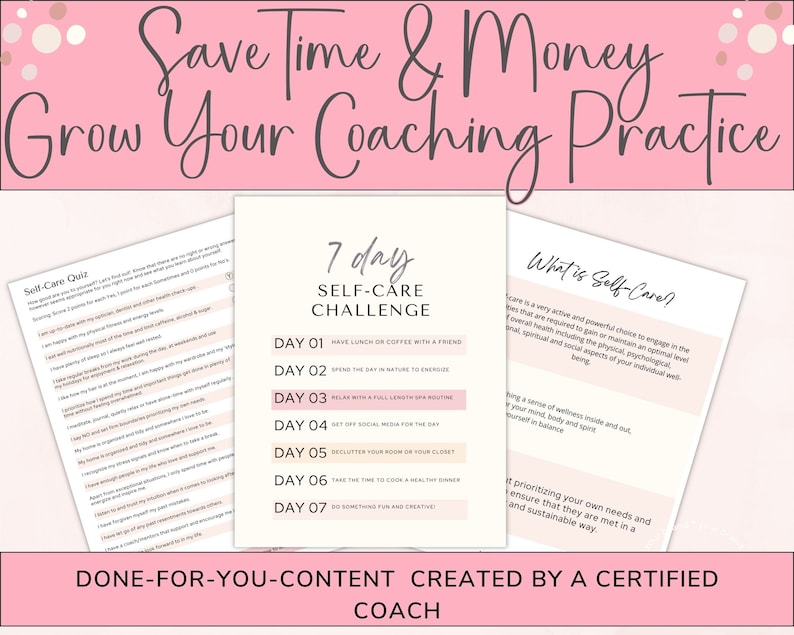 Self-care Planner Canva Template Self Care Journal Coach - Etsy