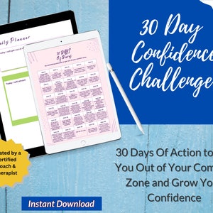 Self Confidence Worksheet Confidence Journal Self Confidence Challenge Self Esteem Worksheet Self Esteem Therapy Worksheet