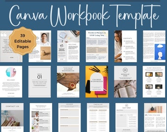 Life Coaching Workbook Canva Template: Ebook & Course Toolkit (Digital Download)