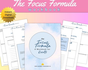 Goal Setting Planner: The Focus Formula Workbook (Digital Download)