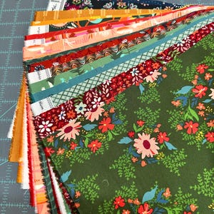 Fat Eighth Fabric Bundle plus BONUS set of 5&quot; squares - 16 pieces of  Lakelife & Maven by Art Gallery Fabric