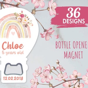 Birthday Party Favors for Kids Girl, Customizable Birthday Favors Boy Birthday Party Favors Bottle Opener Magnet Party Favors, Baby Shower