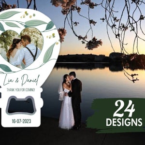 Abridor de garrafas magnético-presente de convidado de casamento, lembrança de casamento personalizável, presente de agradecimento, dama de honra