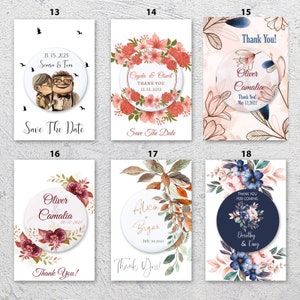 Save The Date, Recuerdo de Boda Personalizado para Invitados a Granel, Imanes Abridores de Botellas Redondos, Regalo de Boda Personalizado,