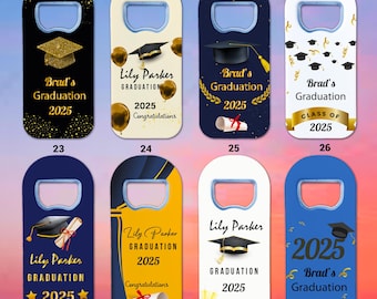 Magnete di laurea personalizzato, regalo per la classe del 2025, bomboniera personalizzata per laureati, regalo per anziani