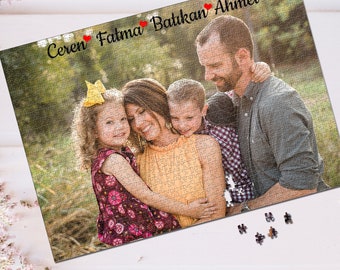 Custom Photo Jigsaw Puzzle: Personalized Family Gift, 500-1000 Pieces