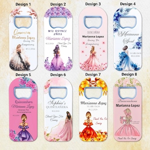 Cadeaux personnalisables Quincenera, aimant ouvre-bouteille, Mis Quince Anos, cadeaux pour 15e anniversaire, Mis XV Anos