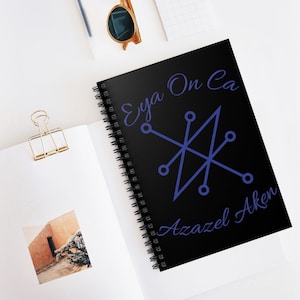 Azazel Sigil and Enn Spiral Notebook