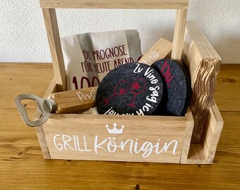 Geschenkbox || Geschenkset || Grillbox || Muttertag || Mädelsabend || Wein