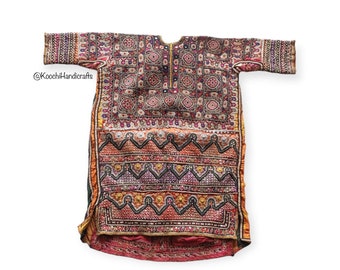 Sindh valley handmade rare heavily embroidered antique dress (free shipping)