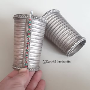 Vintage rare tribal kuchi silver handmade bracelet