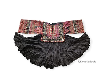 Tribal rare antique kohistan valley heavily embroidered Jumlo dress (free shipping)