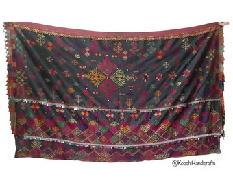 Vintage rare handmade silk embroidery kohistan valley special shawl