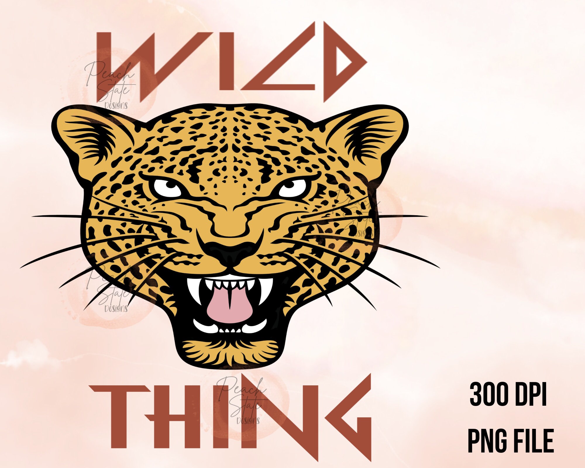 Wild Thing PNG, Wild Thing, Cheetah, Retro Png, Boujee, Hippie Png, Trendy  Png, Sublimation Designs 