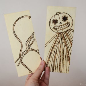 Over the Garden Wall wall hanging | otgw Enoch Bird Scissors pyrography art | OTGW fall wooden ornament