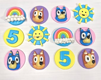ANY THEME Custom Fondant Cupcake Toppers, Edible Image