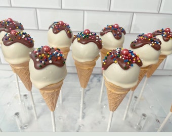 Ice cream cakepops cups or cones