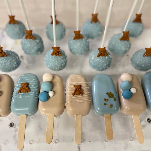 Bear cakepops and cakesicles